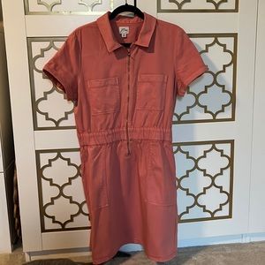 J crew coral chino dress size14